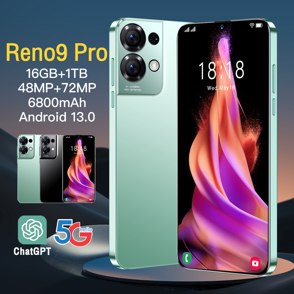 2023 Factory Sale Reno 8 Pro 16G + 1T Ttilise Telephones Mobiles 3g & 4g Smartphone Ultrasound Price 5G cellphone